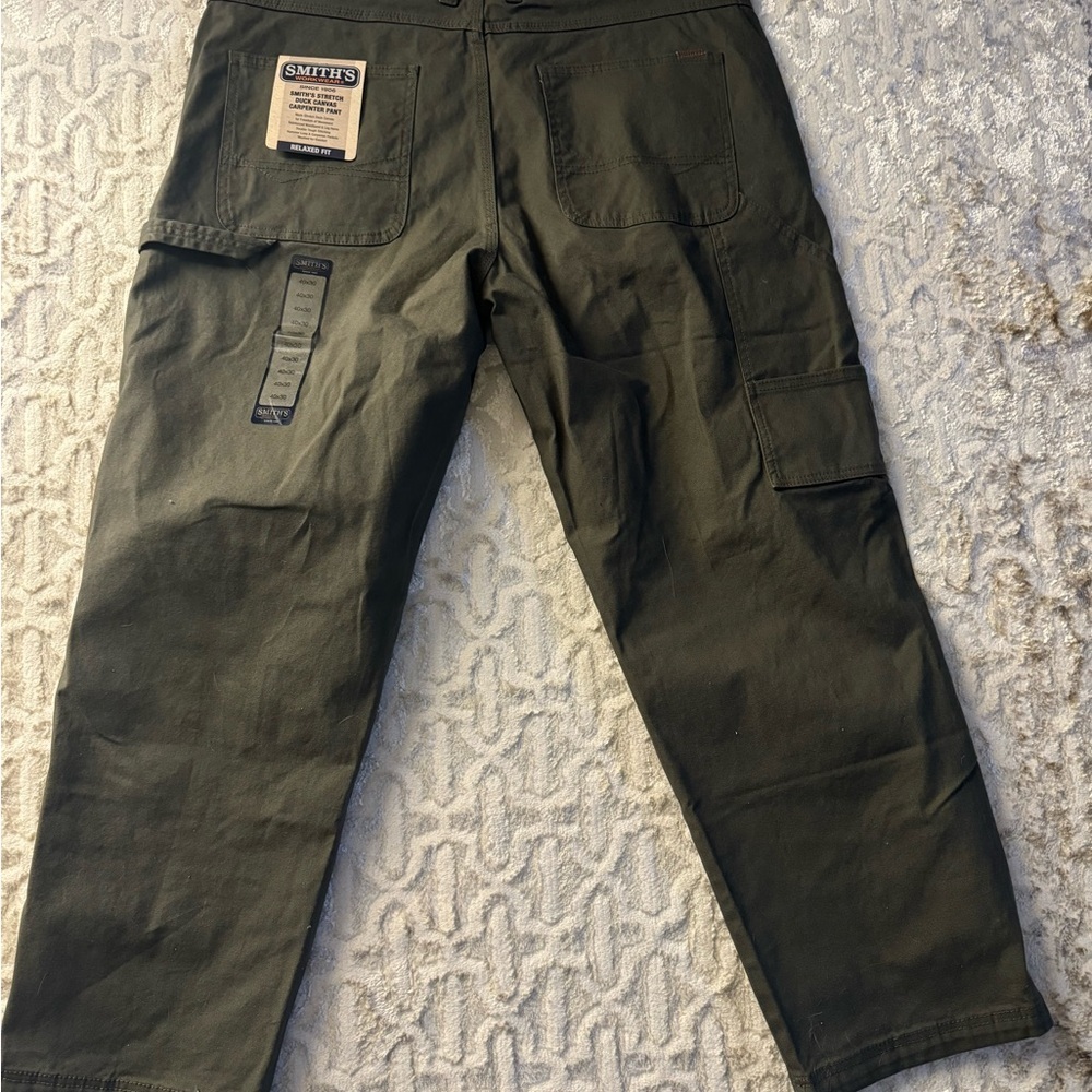 Smiths Men's Dark Olive work pants NWT - Picture 4 of 6